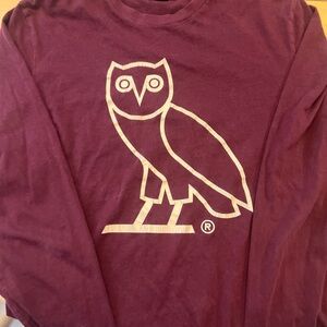 FW20 OVO Burgandy Long Sleeve
